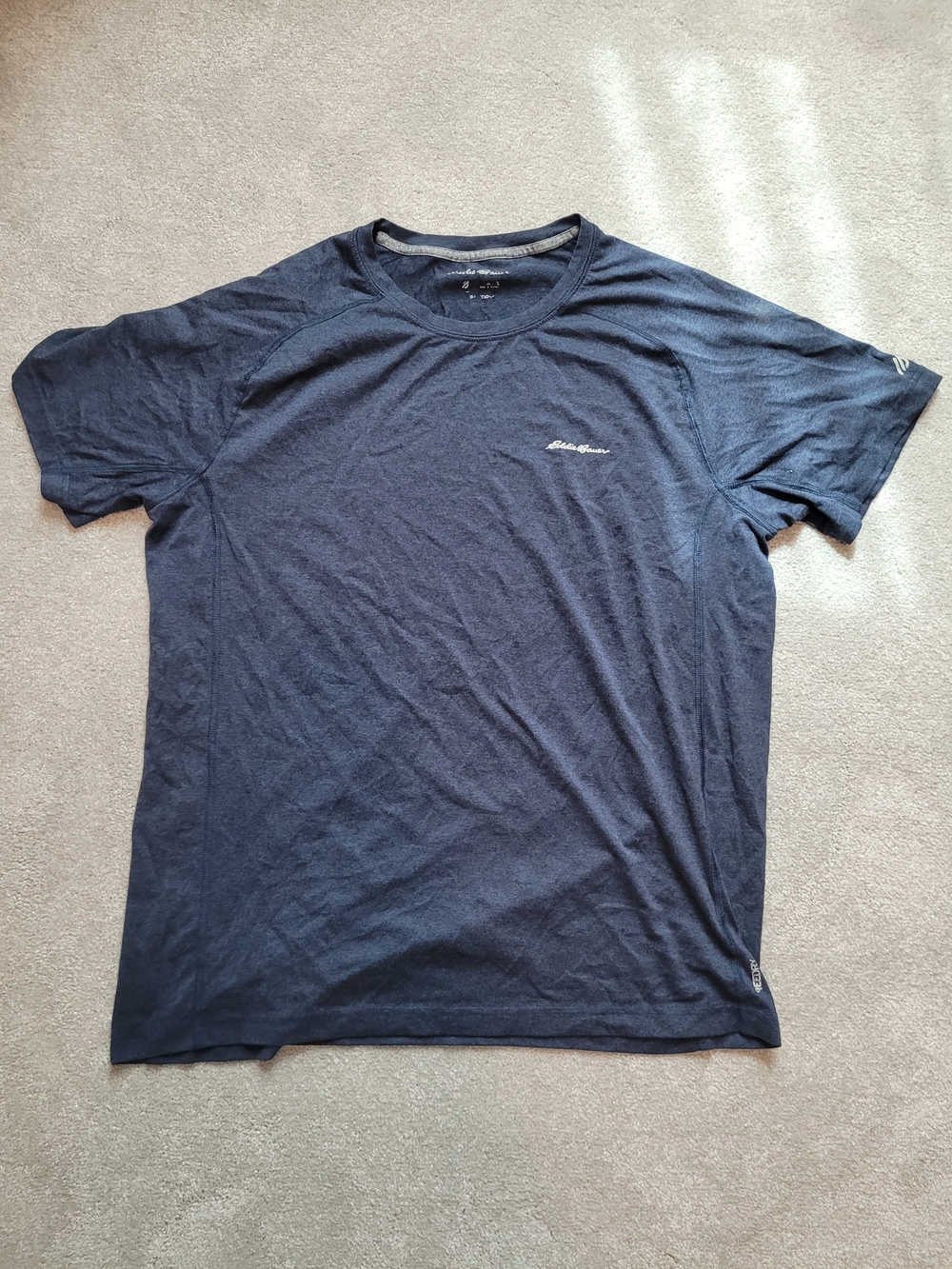 Eddie Bauer Men's Navy Performance Workout Short-Sleeve Crew Tee - Pair of 2